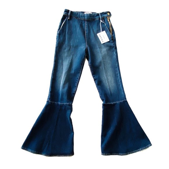NWT Frame Denim Flounce High Rise Jeans, size 26 - Picture 2 of 14